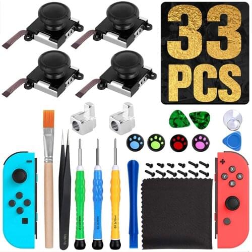 28 Types 3D Replacement Joystick Analog Thumb Sticks Sensor Repair Tools For Nintendo Switch/Lite For NS Joysticks Repair Tools