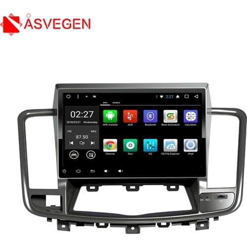Android 7.1 Car For Nissan Teana 2012 Quad Core Car Radio Touch Screen Navigation Stereo Headunit WIFI 4G Media DVD Player