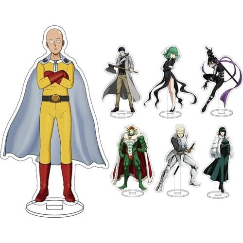 Anime One Punch Man ONE PUNCH-MAN Saitama Genos Garou Acrylic Stand Figure Desktop Decoration Collection Model Doll Gift