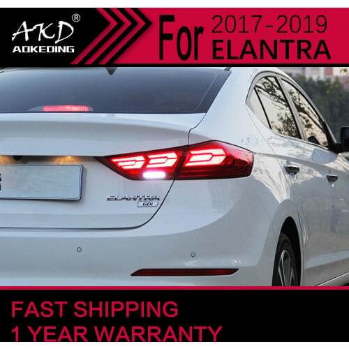 AKD Car Styling Tail Lamp for Hyundai Elantra Tail Lights 2017 New Elantra LED Tail Light Signal DRL Stop Rear Lamp Accessories