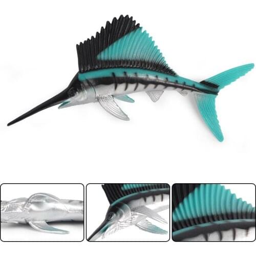 Sailfish Animal Figure Collectible Toys Sea Animal Cognition Action Figures
