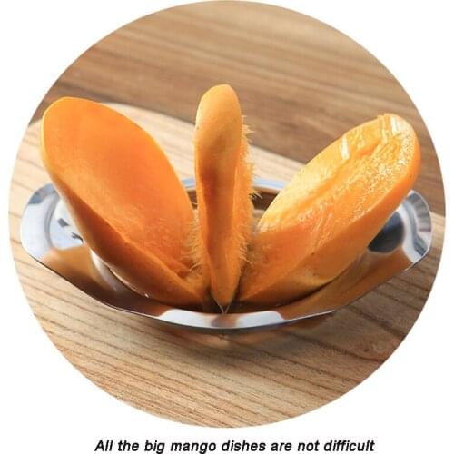 Stainless Steel Mango Cut Creative Kitchen Mango Splitter Fruit Kitchen Gadget Accessories Peach Slicer Cutter