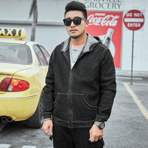 Extra XL Menswear Trendy Fat Shirt Fat Man Hooded Hooded Jacket Plus Size Men Clothing