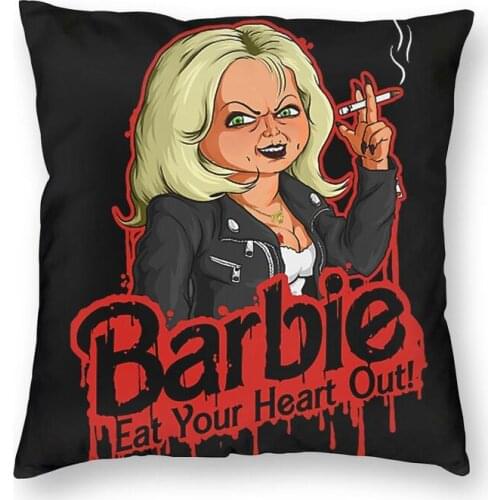 Chucky Halloween Square Pillow Case Home Decorative Killer Doll Cushions Throw Pillow for Sofa Double-sided Printing