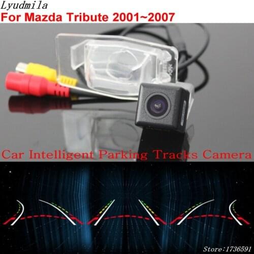 Lyudmila Car Intelligent Parking Tracks Camera FOR Mazda Tribute 2001~2007 / Car Back up Reverse Rear View Camera