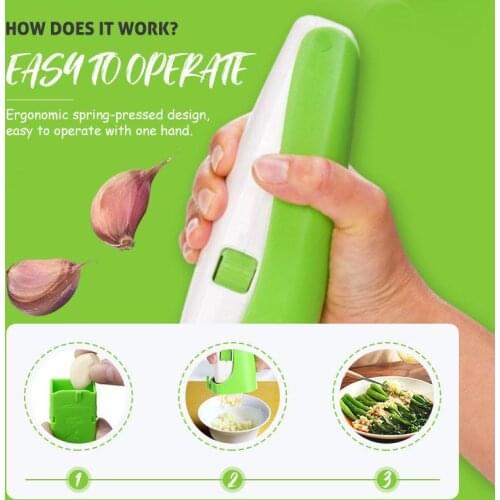 Multi-purpose alho imprensa cubo cortador de alho vanyda profissão magia alho cubo aperto imprensa multifuncional ferramentas de