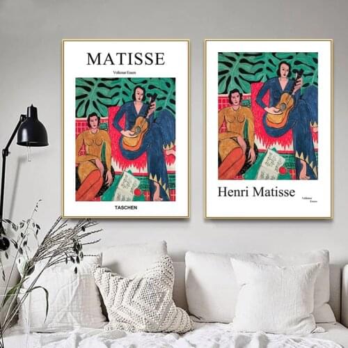 Henri Matisse Tashin Fashion Print Poster Abstract Guitar Girl Portrait Canvas Oil Painting Wall Art Modern Living Room Decor