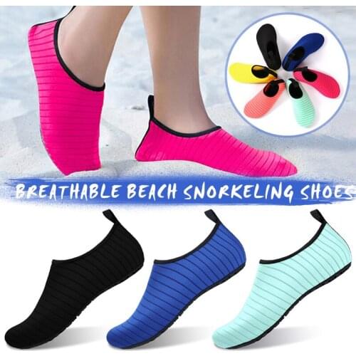 Bottom Beach Sneakers Unisex Water Sports Shoes Barefoot Quick Dry Yoga Socks Slip-on for Men Women Swim Beach Diving Shoes