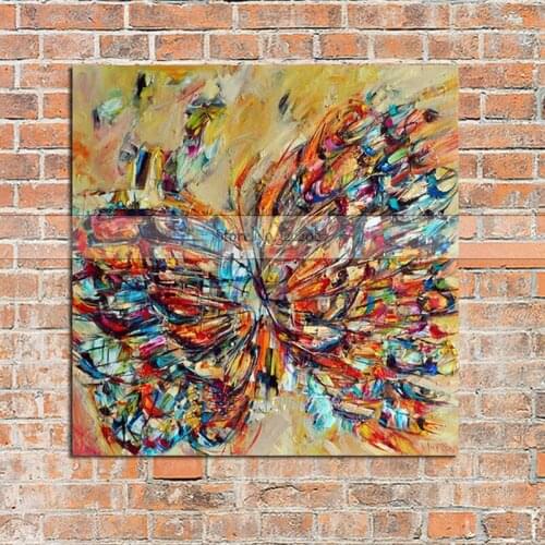 Animal Poster Abstract paintings for living ro Butterfly Wall Art Canvas Painting Home Office Restaurant Wall Decor Dropshipping