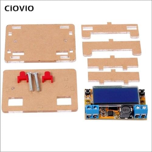 Adjustable Step-down Power Supply Module DC-DC 5-23V To 0-16.5V 3A Voltage Current LCD Display Step Down Buck Regulator + Case