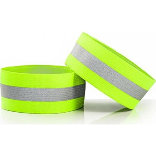 Reflactive Wristband Braclet Slap Wrap Safety Visible Band Unisex Elastic Arm Band For Running Bicycle Riding Safety Use