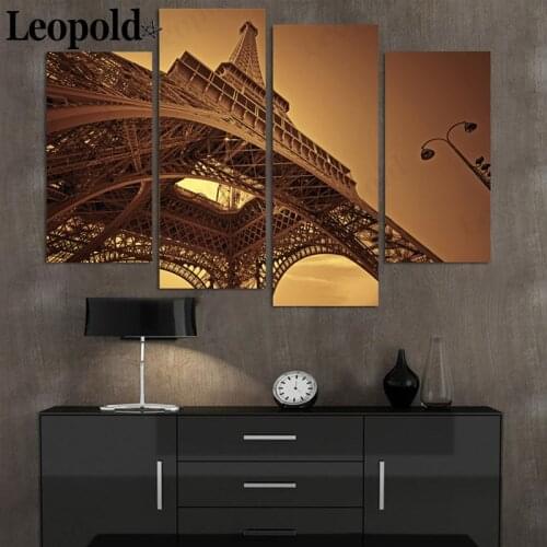 Nordic Eiffel Tower Canvas Painting Famous Architecture Poster Wall Art Canvas 4 Modern Home Room Decoration Accessories