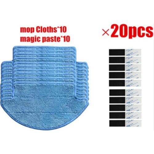 Mop Cloths*10+magic paste*10 replacement for Xiaomi Mi Robot Vacuum Cleaner Parts kit xiaomi vacuum cleaner accessories