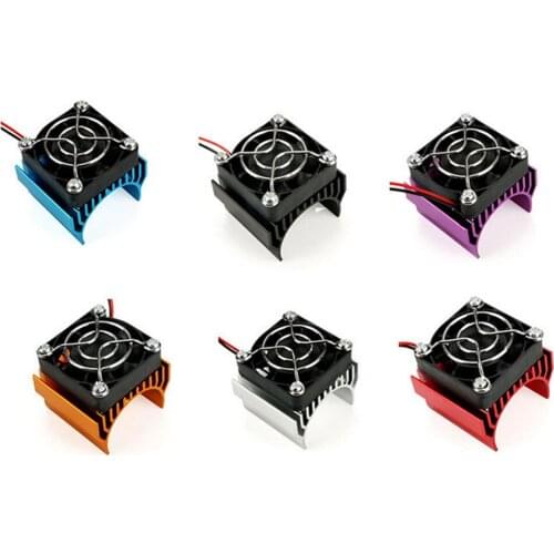 Universal Motor Heat Sink Cooling Fan Motor Heat Dissipation Radiator for 540 550 3650 RC Car Accessories