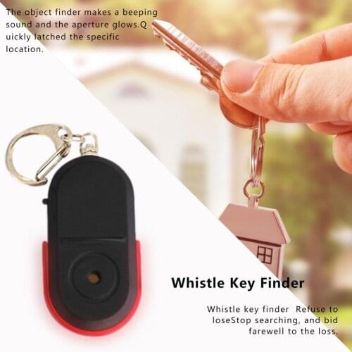 Anti-lost Device For Key Voice Control LED Portable Mini Elegant Design Beep Sound Intelligent Object Search Whistle Key Finder