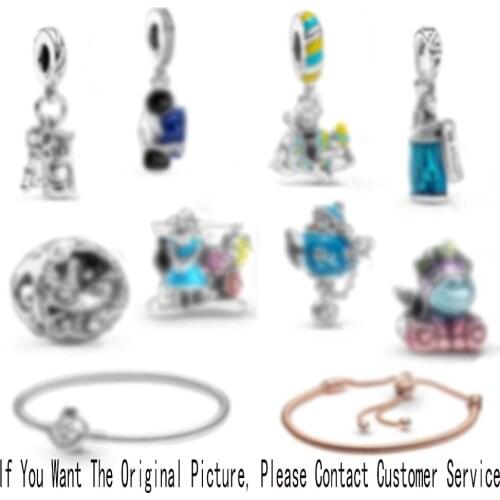 2021 Spring Fashion Cartoon Animation 100% 925 Sterling Silver Magic Bottle Charm Charm Beads, Suitable For Female Diy Jewelry