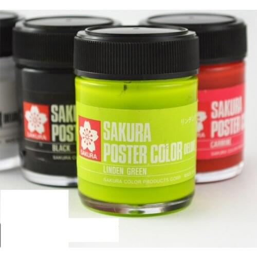 Japan SAKURA gouache paint advertising color 45ml advertising paint degumming gouache