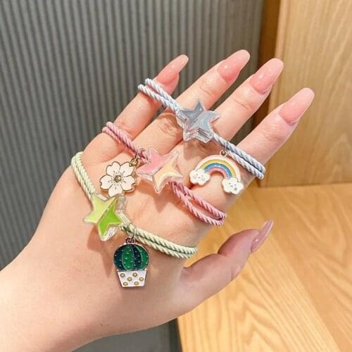 Wishing Star Bracelet INS To Send Girlfriend Small Jewelry Bracelet Small Rubber Band To Send Boyfriend Net Red Headdress