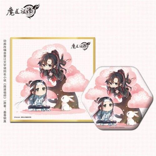 Anime Grandmaster of Demonic Cultivation Wei Wuxian Lan Wangji Sakura Shikishi Acrylic Bajji Badge Sa NM Pre-order in July