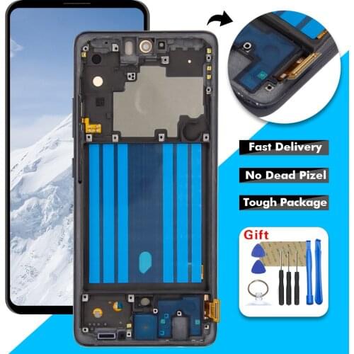 100% Tested 6.5" LCD Display For Samsung Galaxy A51 5G A516 A516B A516F LCD Display Touch Screen Digitizer Assembly With Frame