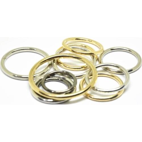 20PCS DIY Leather Craft Bag Strap Accessories Metal O Ring Buckle 10mm/15mm/20mm/25mm/30mm/35mm/40mm/45mm/50mm/60mm/65mm/70mm