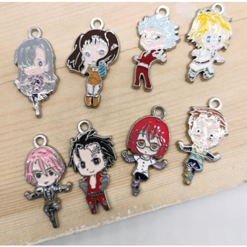 New 20 Pcs Anime The Seven Deadly Sins Mixed Charm Pendants DIY Jewelry Making A39