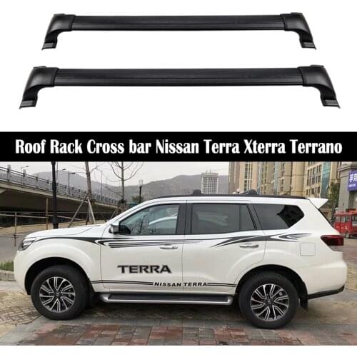 Aluminum Alloy Roof Rack For Nissan Terra Xterra Terrano 2018-2021 Rails Bar Luggage Carrier Bars top Cross bar Rack Rail Boxes