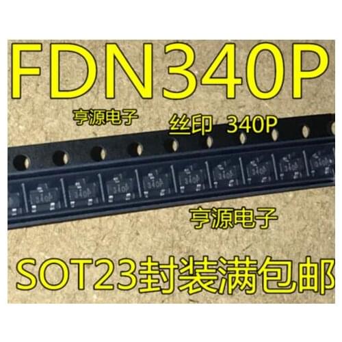 Free shipping 500PCS FDN340P 340 SOT23