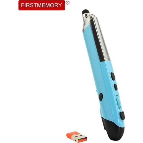 Wireless USB Optical Mouse Pen Laser Mice 2.4Ghz 1600DPI Ergonomic Mause For PC Meeting Teaching Speaking Speechdesktop Laptop