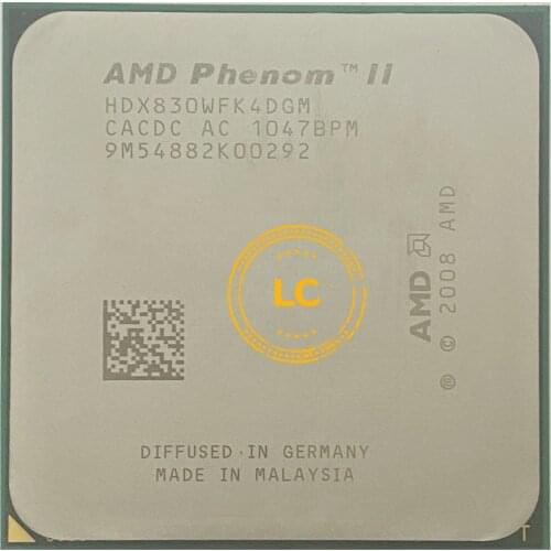 AMD Phenom II X4 830 2.8 GHz Quad-Core CPU Processor HDX830WFK4DGM Socket AM3