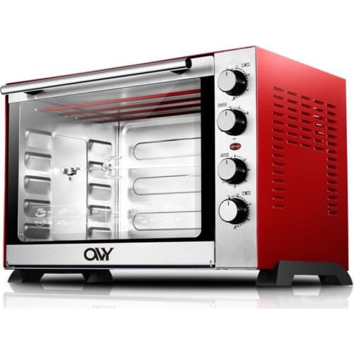 60L Electric Oven Temperature Control Electric Oven Stainless Steel Black Crystal Panel Mechanical Electric Oven