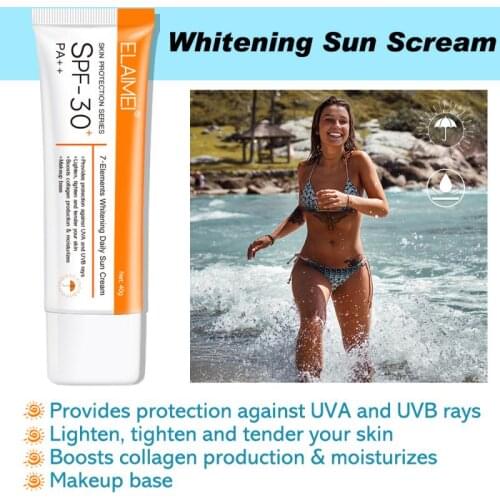HOT! Facial Body Sunscreen Cream Sunblock Oil Free Moisturizing Whitening UV Sunscreen Summer Skin Care Protection