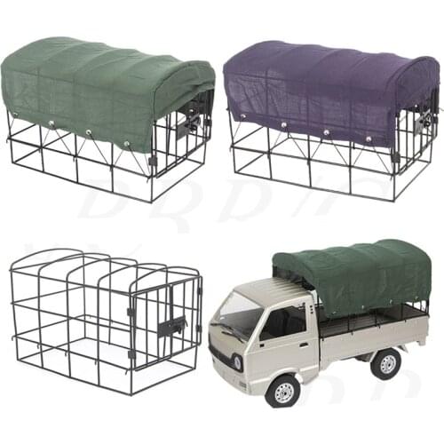 Metal Cage Canvas Shed Hood Cover Cloth For 1/10 WPL D12 RC Car Truck Cage Frame Canvas Repair Upgrade Spare Parts Replacement