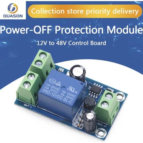 Power-OFF Protection Module Automatic Switching Module UPS Emergency Cut-off Battery Power Supply 12V to 48V Control Board