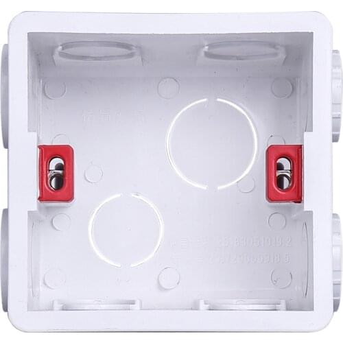 Wall Plate Adjustable Internal Cassette Mounting wifi touch switch usb socket Box White Plastic Materials For 86 Type Standard