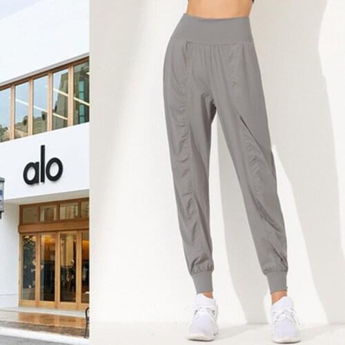 Yoga New Sports Women Loose Breathable Casual Long Pants Quick Dry Running Fitness Trousers Naked Sense Outdoor Bottom /40