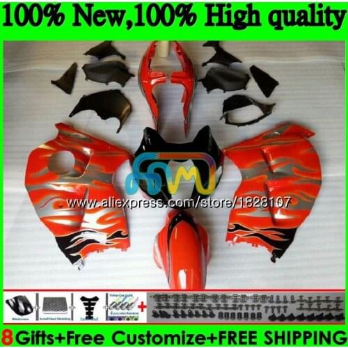 GSXR-1300 For SUZUKI Hayabusa GSXR1300 96 02 03 04 05 06 Hot orange 07 49BS.89 GSXR 1300 2002 2003 2004 2005 2006 2007 Fairing