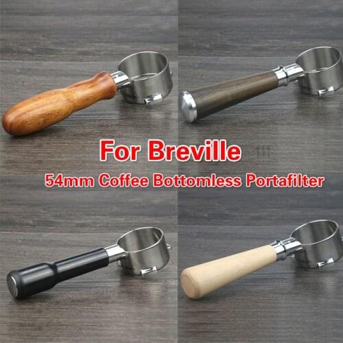 Portafilter 54mm Bottomless Portafilter Breville for 870/878/879 Espresso Coffee Machine エスプレッソ54ミリ بورتافلتر ديلونجي