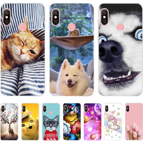 Silicone case For Xiaomi Redmi 6 Pro Case 5.84'' Soft TPU Back phone Cover For Xiaomi Redmi 6 Pro patterned clear protective bag