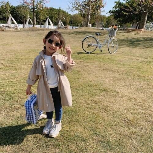 Girls Babys Kids Windbreaker Coat Jacket Outwear 2021 Stylish Spring Autumn Overcoat Top Formal Beach Cardigan Childrens Cloth