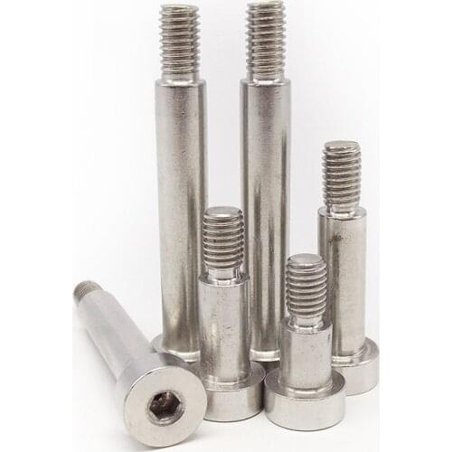 5pcs stainless steel M3 hexagon socket screws 4mm smooth rod diameter profile screw shoulder bolt 3mm-12mm length