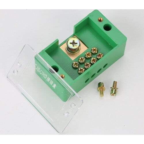 1pcs Fire retardant PC material for single phase one in four out terminal block wire junction box