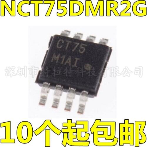 10pcs/lot NCT75DMR2G CT75 12-Bit Temperature Sensor NCT75 Temperature Sensor LGA14