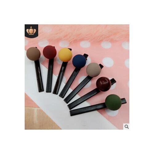 120pcs/lot DIY Multi Scrub Pearl Hair Clips Simple Side Hairpins Duck Clips Hair Care Styling Accessories Tools HA725