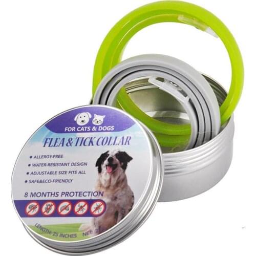 2pcs Universal Pet Collar for Cat Dog Protection Against Flea Mosquito Ticks Lice Natural Deworming Essential Oil Pet Collar