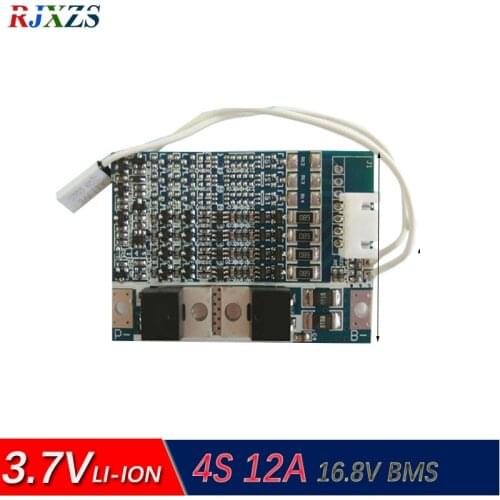 4S 12A 16.8V lipo lithium Polymer BMS/PCM/PCB battery protection circuit board for 4 Packs 18650 Li-ion Battery Cell w/ Balance