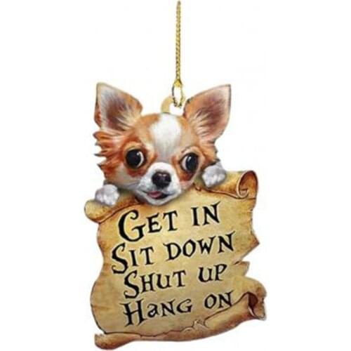Car Pendant Decoration Dog Car Interior Pendant Double-sided Car Pendant Birthday Gift Holiday Gift