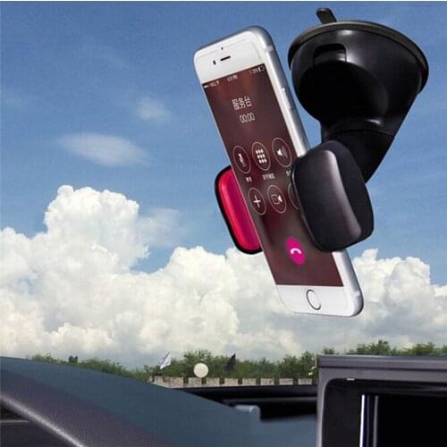 Vehicle-mounted Car Phone Holder With Suction Cup 360 Degree Rotation Color Random