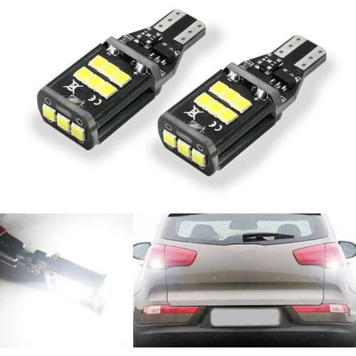 BOAOSI 2x Canbus T15 LED Reverse Lights W16W 15SMD Car LED Back Up Rear Lamp For Kia rio sportage k2 k3 k4 cerato sorento soul