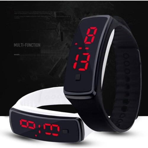 Brand Casual Outdoor Silicone Girl Women Watches Fashion Red LED Digital Sports Bracelet clock Men 11 Colors Wristwatch relogio